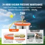 Vacuum Chamber Tempered Glass Lid Vacuum 11.4 L Degassing Chamber Silicone