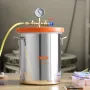 Vakuumkammer tempereret glas låg vakuum 11.4 l afgasningskammer