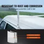 Van Roof Ladder Rack, 2 Bar Alloy Steel Ladder Racks, Adjustable from 1200-2000 mm, 227 kg Capacity, Roof Rack Compatible with F