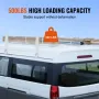Van Roof Ladder Rack, 2 Bar Alloy Steel Ladder Racks, Adjustable from 1200-2000 mm, 227 kg Capacity, Roof Rack Compatible with F