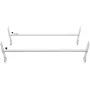 Van Roof Ladder Rack, 2 Bar Alloy Steel Ladder Racks, justerbar