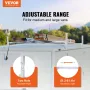 Van Roof Ladder Rack, 2 barer Aluminiumslegering