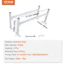 Van Roof Ladder Rack, 2 barer Aluminiumslegering