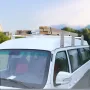 Van Roof Ladder Rack, 3 barer legeringsståltakstativer, 340 kg