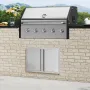 BBQ Access Door, 710x482 mm dobbelt udendørs køkkendør