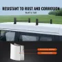 Van Roof Ladder Rack, 2 Bars Alloy Steel Roof Racks, 227 KG Capacity Roof Rack, Adjustable Length 910-1330 mm, Van Ladder Rack C