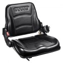 Universal Forklift Seat, Fold Down Tractor Seat with Adjustable Angle Back, Micro Switch and Retractable Seatbelt, 6.3-13.4