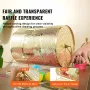 Raffle Drum, 16.1 x Ø12 inch Brass Plated Raffle Ticket Spinning Cage, Holds 5000 Tickets or 200 Ping Pong Balls, Metal Lottery 