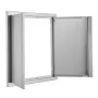 BBQ Access Door, 610x610 mm Double Outdoor Kitchen Door, Stainless Steel Flush Mount Door, Wall Vertical Door with Recessed Hand
