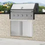 BBQ Access Door, 914x610 mm dobbelt udendørs køkkendør