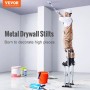 Drywall Stilts, 24''-40'' Adjustable Aluminum Tool Stilts with Protective Knee Pads, Durable and Non-slip Work Stilts for