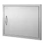 BBQ Access Door, 685x508 mm Single Outdoor Kitchen Door, Stainless Steel Flush Mount Door, Wall Vertical Door with Handle, for B