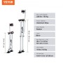 Drywall Stilts, 24''-40'' Adjustable Aluminum Tool Stilts with Protective Knee Pads, Durable and Non-slip Work Stilts for