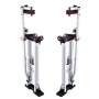 Drywall Stilts, 24''-40'' Adjustable Aluminum Tool Stilts with Protective Knee Pads, Durable and Non-slip Work Stilts for