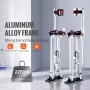 Drywall Stilts, 24''-40'' Adjustable Aluminum Tool Stilts with Protective Knee Pads, Durable and Non-slip Work Stilts for
