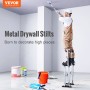 Drywall Stilts, 24''-40'' Adjustable Aluminum Tool Stilts with Protective Knee Pads, Durable and Non-slip Work Stilts for