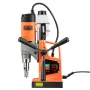 Magnetic Drill, 1450W Motor 1.6 in Boring Diameter, 2810 lbf Portable Electric Mag Drill Press, with 11 Coring Bits, 850 RPM Spe