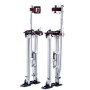 Drywall Stilts, 24''-40'' Adjustable Aluminum Tool Stilts with Protective Knee Pads, Durable and Non-slip Work Stilts for
