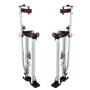 Drywall Stilts, 24''-40'' Adjustable Aluminum Tool Stilts with Protective Knee Pads, Durable and Non-slip Work Stilts for