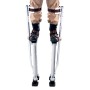 Drywall Stilts, 24''-40'' Adjustable Aluminum Tool Stilts with Protective Knee Pads, Durable and Non-slip Work Stilts for