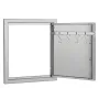 BBQ Access Door, 457x508 mm Single Outdoor Kitchen Door, Stainless Steel Flush Mount Door, Wall Vertical Door with Handle and Ho