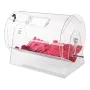 Acrylic Raffle Drum, Holds 10000 Tickets or 300 Raffle Balls, Professional Raffle Ticket Spinning Cage with 2 Keys, Transparent 