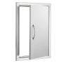 BBQ Access Door, 457x610 mm Single Outdoor Kitchen Door, Stainless Steel Flush Mount Door, Wall Vertical Door with Handle, for