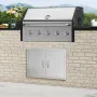 774x533 mm BBQ Island Access Door Outdoor Kitchen Door Stainless Steel