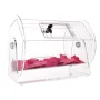 Acrylic Raffle Drum, Holds 5000 Tickets or 200 Raffle Balls, Professional Raffle Ticket Spinning Cage with 2 Keys, Transparent L
