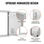 BBQ Access Door, 610x431 mm Single Outdoor Kitchen Door, Stainless Steel Flush Mount Door, Wall Vertical Door with Handle,