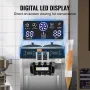 Commercial Ice Cream Machine, 34-44 L/H Yield, 1850W 3-Flavor Freestanding Soft Serve Ice Cream Maker, 2 x 9L Stainless Steel Ho