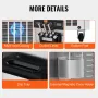 Commercial Ice Cream Machine, 34-44 L/H Yield, 1850W 3-Flavor Freestanding Soft Serve Ice Cream Maker, 2 x 9L Stainless Steel Ho
