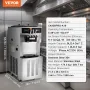 COMMERCIAL Soft Serve Ice Cream Machine 34-44 L/H PUND 3-smag