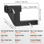 Trailer Hitch Riser, for 2" Receiver with 6" Rise/Drop, Trailer Receiver Hitch Extender Extension Adapter, 7" and 9" Extension L