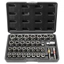 Bolt Extractor Set, 29-Piece Bolt and Nut Remover Set, 6mm to 10mm, 13/32" to 3/4", CR-MO Steel Extraction Socket Set with