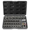 Bolt Extractor Set, 29-Piece Bolt and Nut Remover Set, 6mm to 10mm, 13/32" to 3/4", CR-MO Steel Extraction Socket Set with