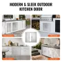 660x609 mm BBQ Island Access Door Outdoor Kitchen Door Rustfrit