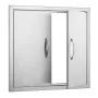 660x609 mm BBQ Island Access Door Outdoor Kitchen Door Stainless Steel