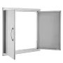 660x609 mm BBQ Island Access Door Outdoor Kitchen Door Rustfrit