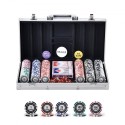 Poker Chip Set, 300-Piece Poker Set, Complete Poker Playing Game Set with Aluminum Carrying  Case, 11.5 Gram Casino Chips,