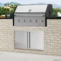 BBQ -adgangsdør, 914x534 mm dobbelt udendørs køkkendør