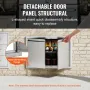 BBQ Access Door, 762x532 mm Double Outdoor Kitchen Door, Stainless Steel Flush Mount Door, Wall Vertical Door with Recessed Hand