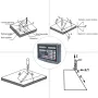 2 Axis Digital Readout DRO Display 1000mm and 250mm Travel Length Precision Linear Scale Axis Digital Readout