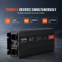Modified Sine Wave Inverter, 3000Watt, DC 12V to AC 230V LCD Display Power Inverter with 3 AC Outlets 2 USB Port 1 Type-C Port 1