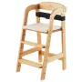 Wooden High Chair for Babies & Toddlers, Convertible Adjustable Feeding Chair, Eat & Grow High Chair with Seat Cushion, Portable