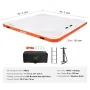 Inflatable Floating Dock,7 x 7FT Inflatable Dock Platform, Non-Slip Water Floating Dock Mat with Portable Carrying Bag & Detacha