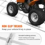 Aluminum Ramps, 1500 lbs, Tri-Fold Ramp with Load Straps, Folding Loading Ramp for Motorcycle, Tractor, ATV/UTV, Trucks, Lawn Mo