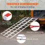 Aluminiumsramper, 1500 lbs, tri-fold rampe med
