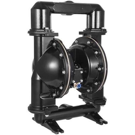 Air-Operated Double Diaphragm Pump, 2 inch Inlet & Outlet, Aluminum Alloy Body, 75 GPM & Max 120PSI, Nitrile Diaphragm Transfer