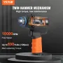 Luftslagnøgle 3/8" firkantdrev 690ft-lbs Møtrikbrydende moment